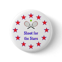 Shoot for the Stars Tennis Button