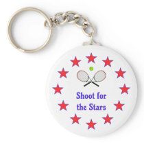 Shoot for the Stars Tennis Keychains
