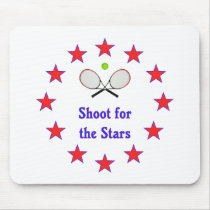 Shoot for the Stars Tennis Mousepads