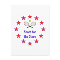 Shoot for the Stars Tennis Post Cards