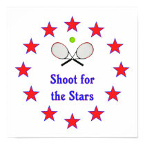 Shoot for the Stars Tennis Poster