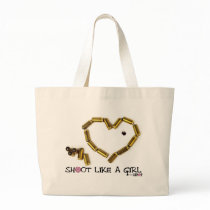 Shoot Like A Girl Canvas Bag