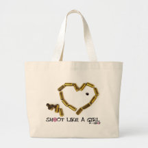Shoot Like A Girl Canvas Bag