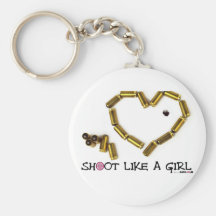 Shoot Like A Girl Key Chains