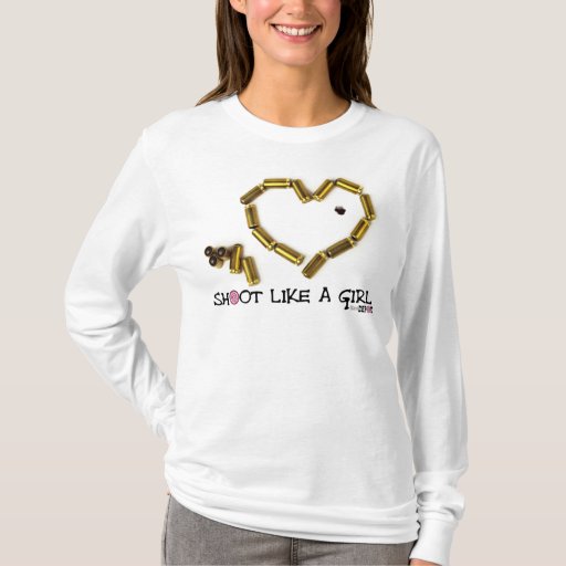 Shoot Like A Girl TShirt Zazzle
