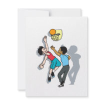 Shoot Some Hoops Personalized Invites