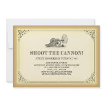 Shoot the Cannon Party Invitations