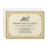 Shoot the Cannon Party Invitations
