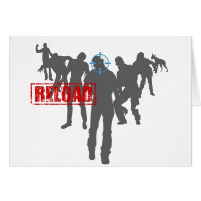 Shoot The Zombies - Shotgun Reload Game Gamer Cards by CasuallyHardcore