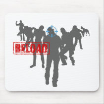 Shoot The Zombies - Shotgun Reload Game Gamer mousepads by CasuallyHardcore Shoot The Zombies - Shotgun Reload Game Gamer mousepads