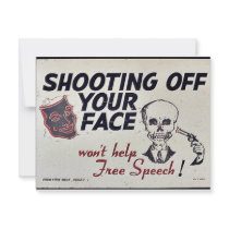 Shooting Off Your Face invitations