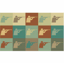 Shooting Pop Art photo sculptures