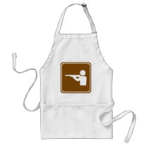 Shooting Range Highway Sign aprons