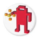 shooting robot fridge magnets