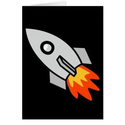 Shooting rocket Gifts Cards Zazzle_card Shooting rocket Gifts Cards Zazzle_card