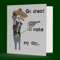 Shooting Skeleton Back to School Binder binders