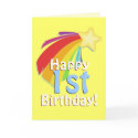 Shooting Star Birthday Card