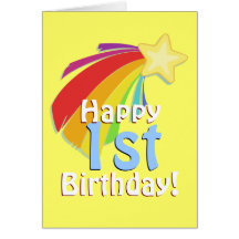 Shooting Star Birthday Card