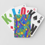 Shooting Star Hippie Pattern Bicycle Poker Cards