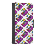 Shooting Star Rainbow Awesome Cat Lady iPhone 5 Wallet Case