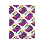 Shooting Star Rainbow Awesome Cookie Eater Fleece Blanket