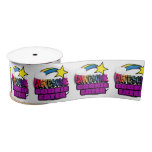 Shooting Star Rainbow Awesome Cookie Eater Satin Ribbon