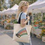 Shooting Stars and Rainbow Tote Bag