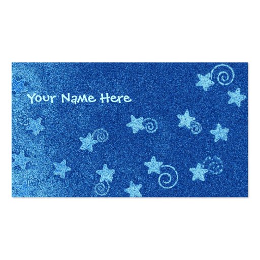 Shooting Stars Business Card Template (front side)