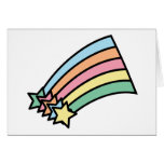 Shooting Stars Rainbow Card