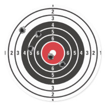 Shooting Target Sticker