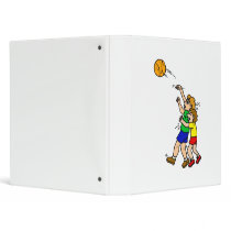 Shooting the basketball 3 ring binders