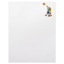 Shooting the basketball custom letterhead