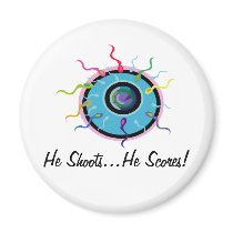 Shoots & Scores Refrigerator Magnet