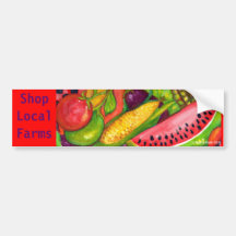 Shop Local Farms Bumper Stickers