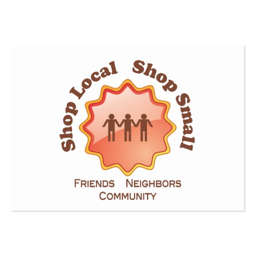 Shop Local, Shop Small Business Card Templates