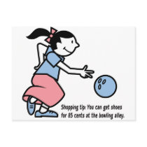 Shop Tip: Shoes for 85 cents at the bowling alley Postcard