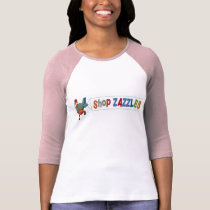 Shop ZAZZLES Raglin Sleeved T-Shirt
