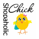 Shopaholic Chick 1 t-shirts by chicktshirts Shopaholic Chick 1 t-shirts