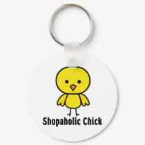 Shopaholic Chick keychains by chick_appeal Shopaholic Chick keychains
