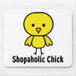 Shopaholic Chick mousepads