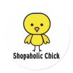 Shopaholic Chick stickers