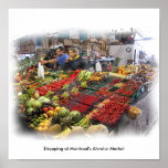 Shopping at Montreal's Atwater Market Print
