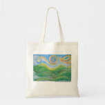 Shopping Bag Swirly Sky Rolling Hills