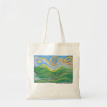 Shopping Bag Swirly Sky Rolling Hills