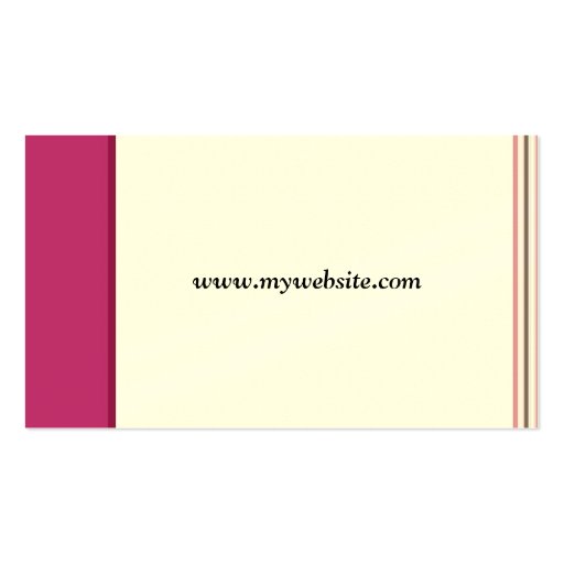 Shopping Business Card (back side)