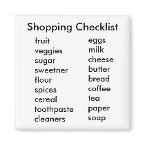 Shopping Checklist Magnet