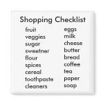 Shopping Checklist Magnet