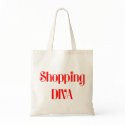 Shopping Diva Tote Bag
