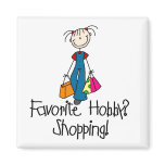 Shopping Favorite Hobby Magnet