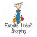 Shopping Favorite Hobby Sticker
